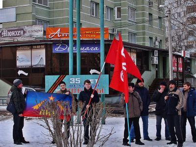 Пикет у ресторана "Мюнхен". Фото: Александр Воронин, Каспаров.Ru